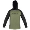 LONG-SLEEVED T-SHIRT KORUM DRI-ACTIVE HOODED LONGSLEEVE KAKI/NOIR